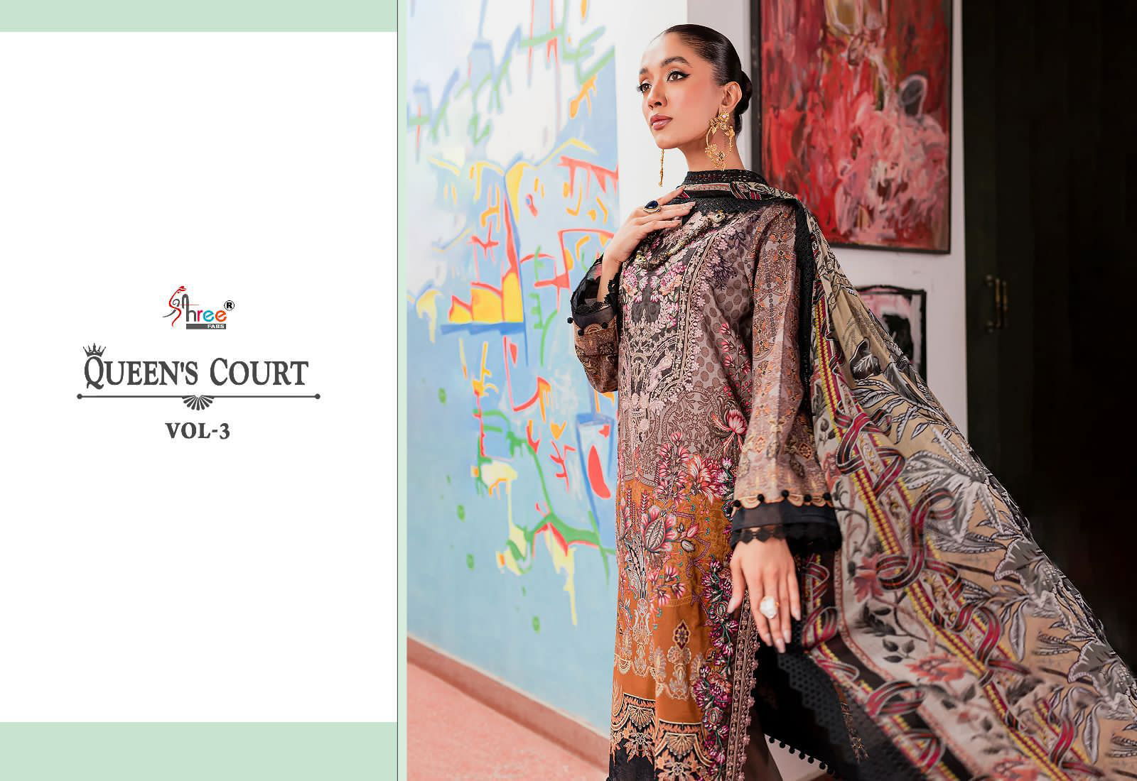 Queens Court Vol 3 By Shree Fab Cotton Pakistani Suits Catalog